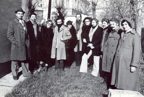 1976 - artisti bacauani fotografie de grup